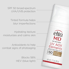 EltaMD UV AOX Elements Broad Spectrum SPF 50, benefits