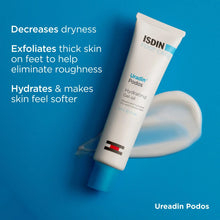 Uradin Podos Gel Oil, decreases dryness, exfoliates thick skin on feet and hydrates.