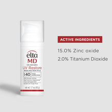 EltaMD UV Restore Broad-Spectrum SPF 40, active ingredients