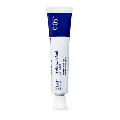 Retinoid indicated for the topical treatment of acne vulgaris. Available by prescription only; all Obagi tretinoin formulations are fragrance free.